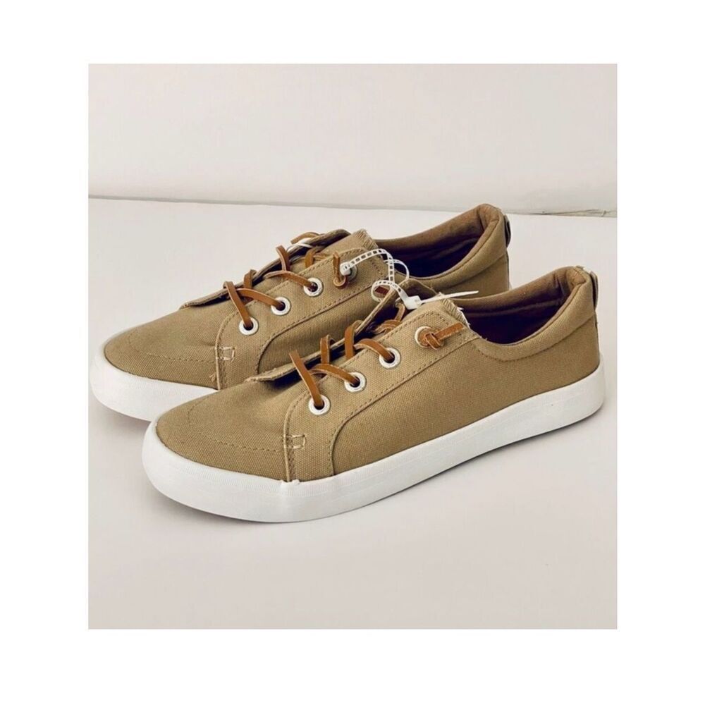 NWT TOMMY BAHAMA 10 Tan No-Tie Shoelaces Memory foam Cushioned Comfy Sneakers